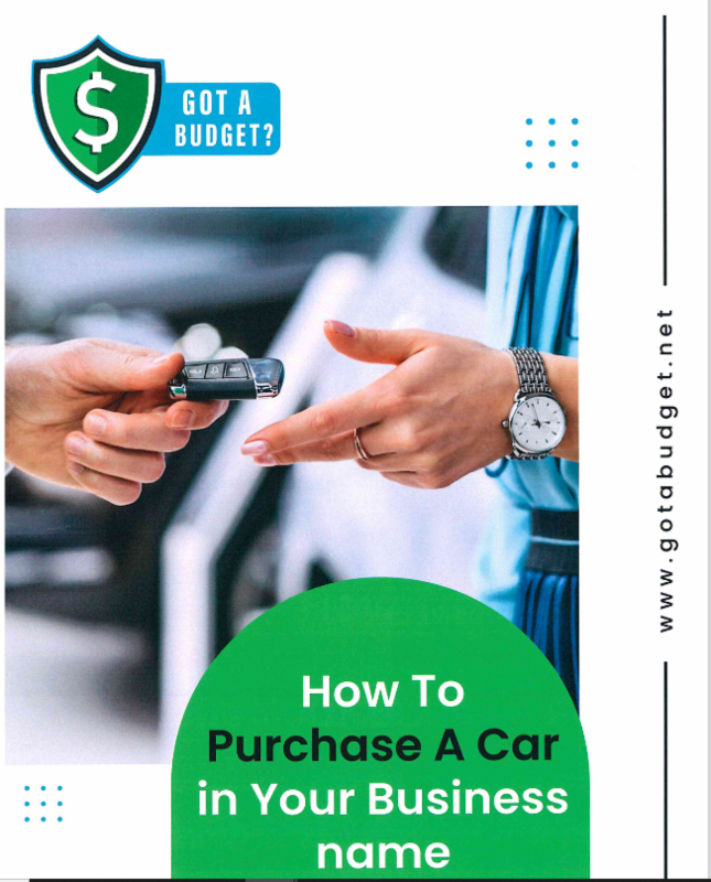 How To Purchase A Car In Your Business Name